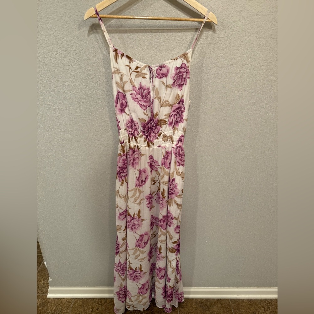 Abercrombie & Fitch Purple Floral Maxi Dress